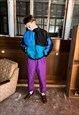 VINTAGE RAVE Y2K SLIP SPORT TRACK BOMBER JACKET IN TWO COLOR