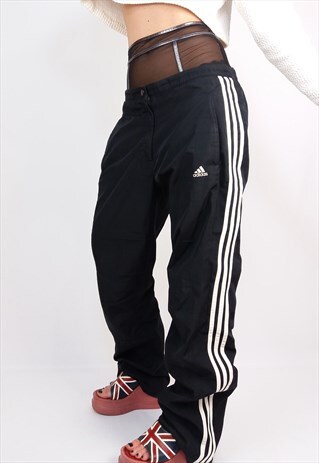 VINTAGE 90'S SOFT SHELL TRACK PANTS / TRACKSUIT BOTTOMS