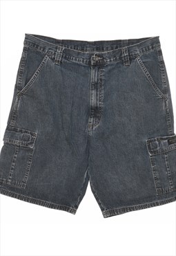 Vintage Dark Wash Y2K Denim Shorts - W36