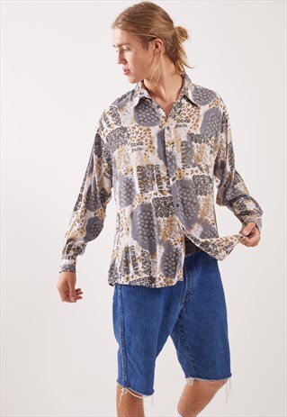 VINTAGE PATTERNED FESTIVAL LONG SLEEVE SHIRT