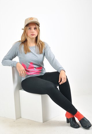 VINTAGE ADIDAS JUMPER IN GREY