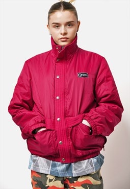 80s vintage jacket in red cherry by Sergio Tacchini Retro 