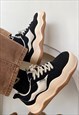 CHUNKY SOLE SNEAKERS GRUNGE SKATER SHOES PLATFORM TRAINERS 