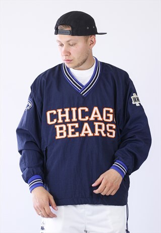 VINTAGE CHAMPION CHICAGO BEARS NFL PULLOVER ANORAK JACKET