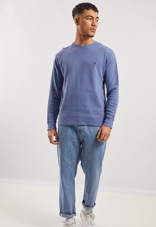VINTAGE RALPH LAUREN LONG SLEEVE WAFFLETOP
