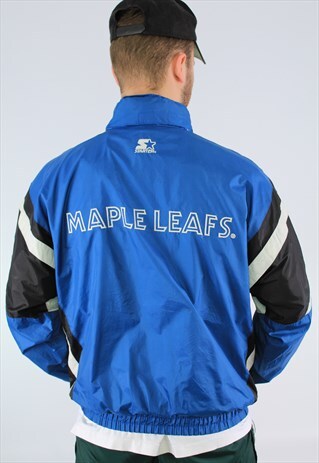 TORONTO MAPLELEAFS 90S VINTAGE SPORTS RAIN JACKET