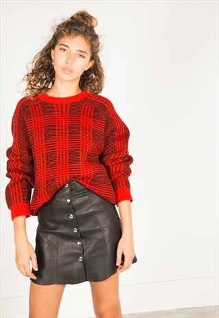 VINTAGE 70S BUTTONED SUEDE SKIRT / R02998