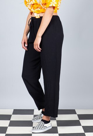 VINTAGE BLACK FESTIVAL SUMMER TROUSER