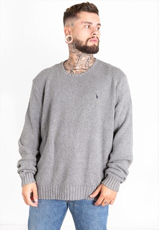 VINTAGE 80S POLO RALPH LAUREN KNIT JUMPER / S0221
