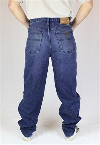 MENS VINTAGE RARE YVES SAINT LAURENT JEANS W32 L34 STRAIGHT