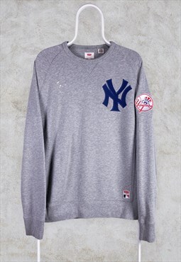 Vintage Levi's NFL Grey Sweatshirt NY Yankees Large