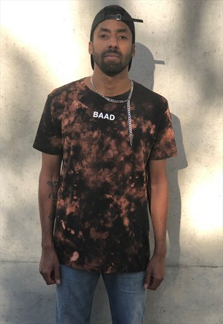 BAAD T-SHIRT TIE&DYE BLACK NEOCLASSIC (WHITE)