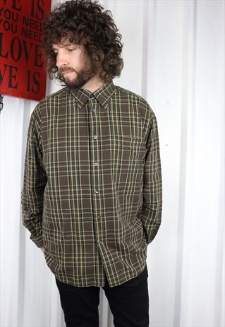 VINTAGE BOSS MOD OVERSIZED CHECK SHIRT