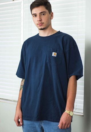 VINTAGE CARHARTT T-SHIRT LOGO 90S XL 12.2