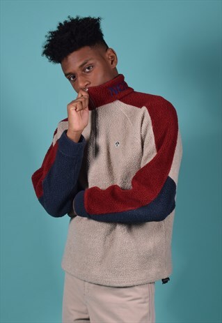 VINTAGE NORTH SAILS BEIGE, RED AND NAVY FLEECE