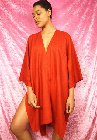 ORANGE TERRACOTTA CONTEMPORARY KIMONO STYLE