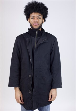 VINTAGE BURBERRY BLACK PADDED JACKET