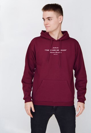 BURGUNDY TIMELESS (WHITE) HOODIE