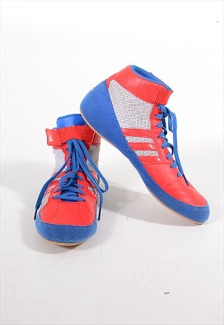VINTAGE ADIDAS BOXING TRAINERS RED UK 6 BV7175