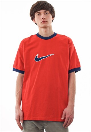 VINTAGE NIKE TEE 90S RED BIG LOGO