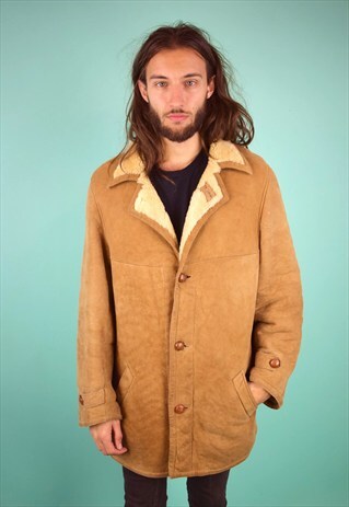 VINTAGE 90'S SHEARLING COAT