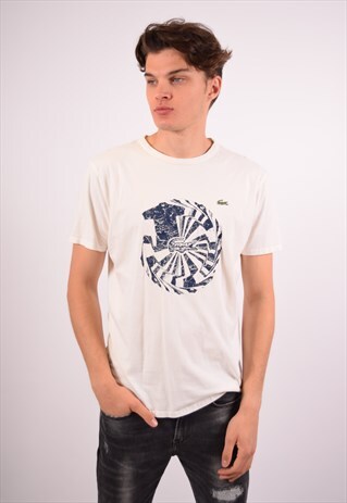 VINTAGE LACOSTE T-SHIRT TOP WHITE