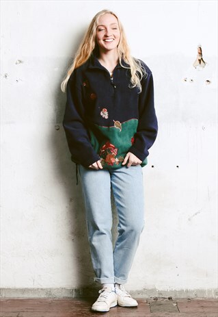VINTAGE 80S OVERSIZED FLEECE SWEATER