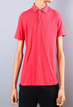 vintage red  polo shirt