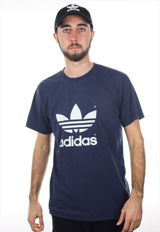 VINTAGE 80S ADIDAS BIG LOGO T SHIRT TEE