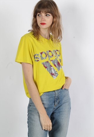 VINTAGE ADIDAS T-SHIRT YELLOW