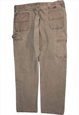 Wrangler 90's Straight Leg Baggy Trousers / Pants 42 Grey