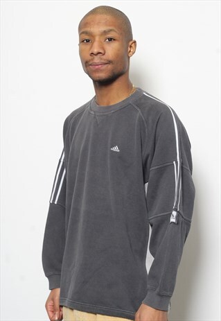 VINTAGE ADIDAS LOGO SWEATSHIRT GREY