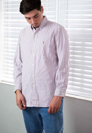 VINTAGE POLO RALPH LAUREN SHIRT LOGO 90S X 10.8