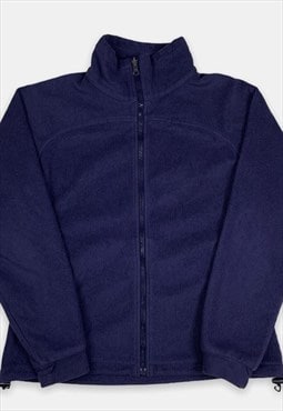 Vintage Columbia navy blue fleece jacket womans M