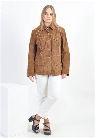 VINTAGE 90'S SUEDE LATHER JACKET