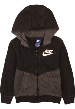 Vintage 90's Nike Hoodie Swoosh Full Zip Up Black XSmall