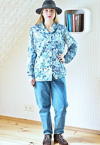 BLUE FLORAL VINTAGE SHIRT