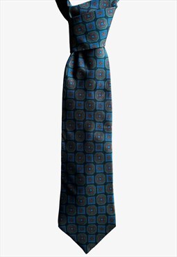 Vintage 90s CERRUTI 1881 Paisley Geometric Print Tie