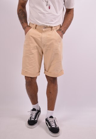 LEVI'S 485 MENS VINTAGE CARGO SHORTS W32 KHAKI 90S