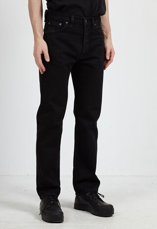 VINTAGE BLACK LEVI'S 501 FIT DENIM JEANS