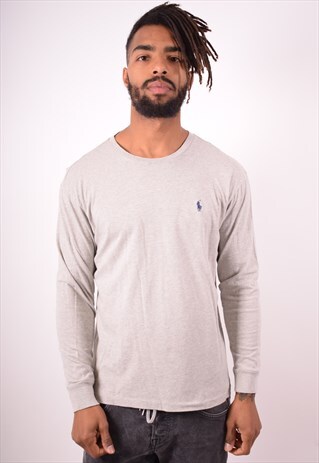 POLO RALPH LAUREN MENS VINTAGE TOP LONG SLEEVE SMALL 90S
