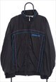 Vintage Adidas 80s Black Windbreaker Jacket Mens