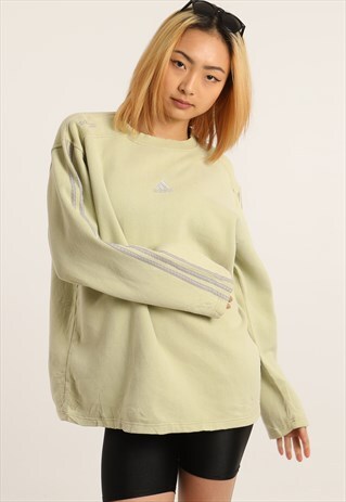 VINTAGE ADIDAS EMBROIDERED LOGO SWEATSHIRT