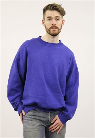 VINTAGE 1990S BLUE SWEATER
