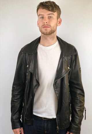 TOMMY HILFIGER DENIM X RAMONES Y2K COLLAB LEATHER JACKET