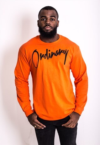 CLASSIC ORDINARY ORANGE AND BLACK LONG SLEEVE