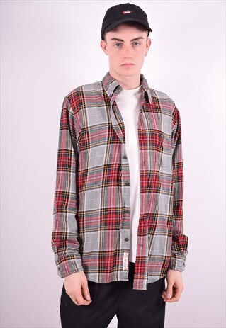 MENS VINTAGE FLANNEL SHIRT MEDIUM MULTI 90'S