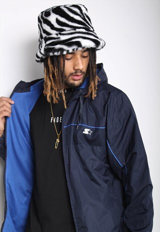 VINTAGE STARTER LINED SHELL COAT BLUE