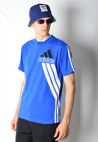 VINTAGE 90S BLUE ADIDAS T-SHIRT