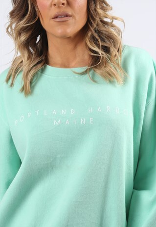 SWEATSHIRT JUMPER OVERSIZED HARBOR LOGO PRINT 16 - 18 (HHCB)
